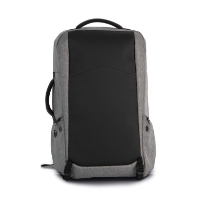 Mochila anti-roubo em poliéster.